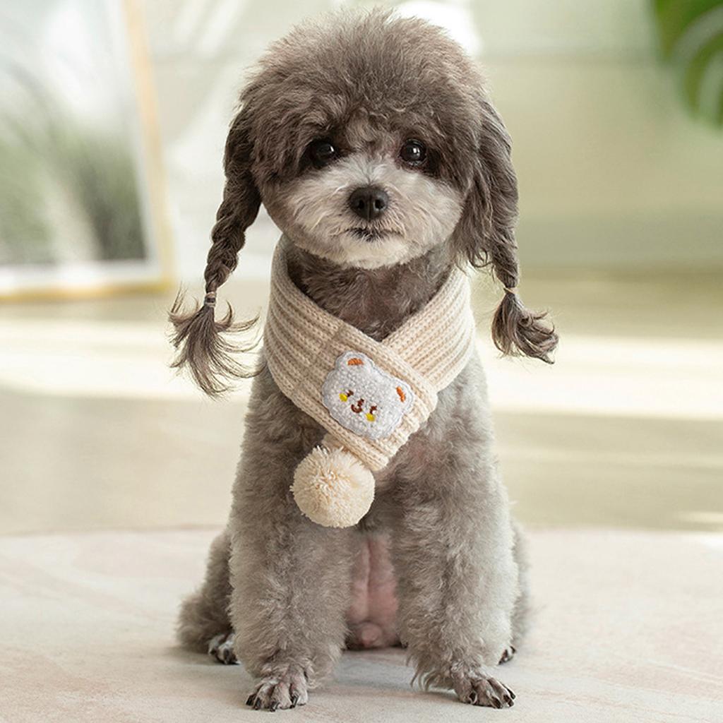 Pet Christmas Scarf Pet Neck Warmer Apparel For Little Pet Dogs Cats