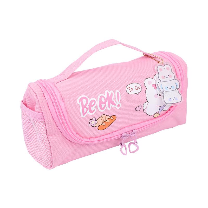 Beifa Be OK Cartoon Pencil Case - Oxford Cloth, Cute Girl's Stationery Bag
