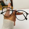 3PCS Ultra Light PC+metal Oval Small Fresh Anti Blue Light Glasses Fashionable and High-end Unisex