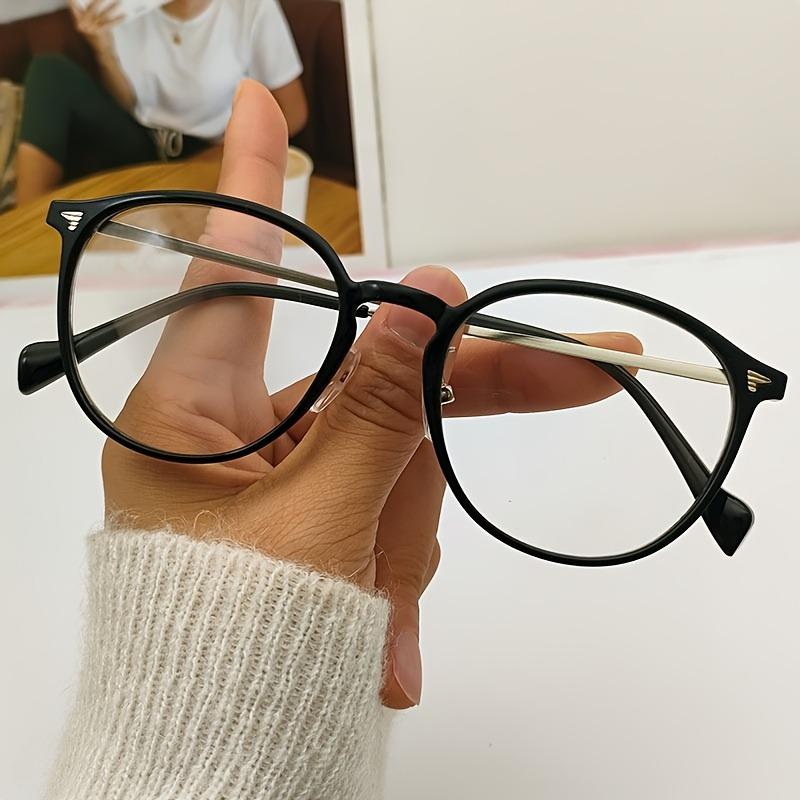 3PCS Ultra Light PC+metal Oval Small Fresh Anti Blue Light Glasses Fashionable and High-end Unisex