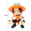 Hot sold One Piece Anime Figure Sitting Laughing Luffy Action Figures Kawaii Sanji Zoro Figurine Collection Toys Doll Gift Model