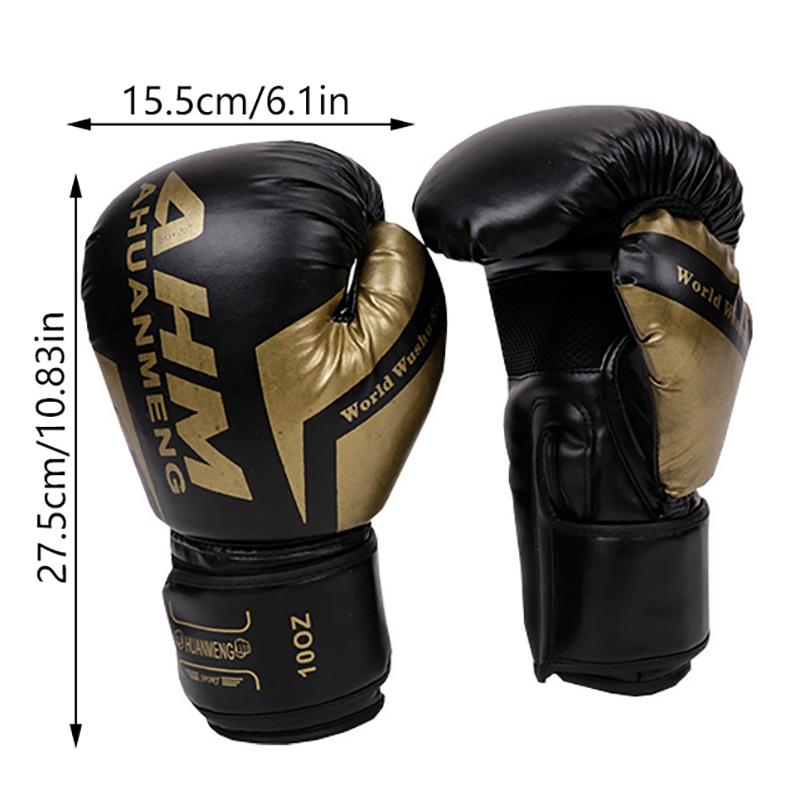 1 Pair Boxing Gloves Adults Women Men Boxing Sanda Gloves Unisex Boxing Training Exercise Leather Gloves Sports Protection Mitts