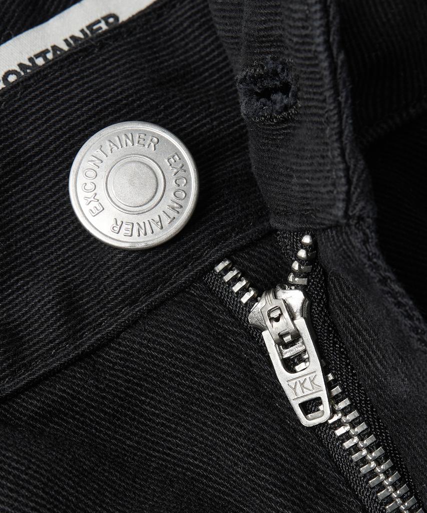 EXCONTAINER Utility Dart Cotton Pants (Black)