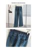 Spring Plus Size High-Waisted Slimming Flare Jeans - 300 Jin Casual Stretch Pants for Women