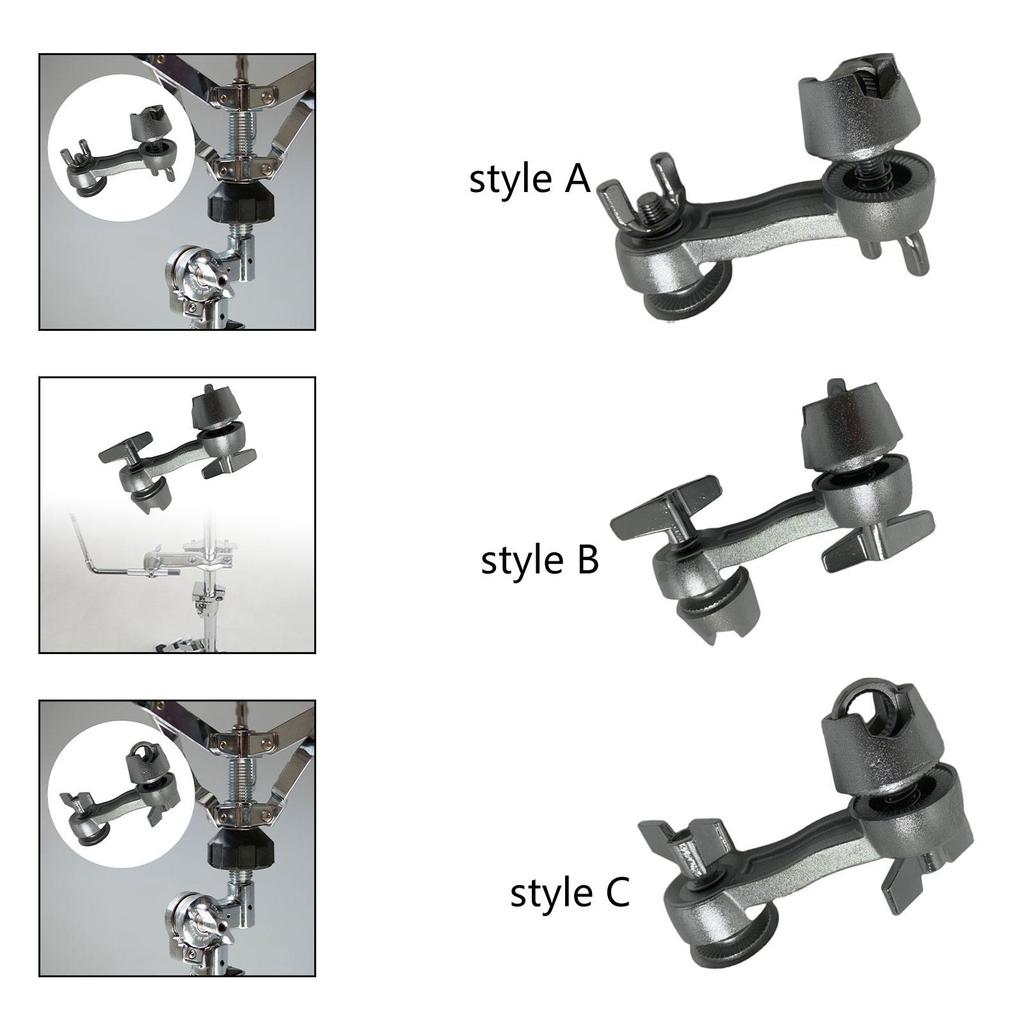 Drum Extension Stand Clamp Metal Extended Cymbal Holder Clip Hardware Universal for Cymbal Drum Percussion Instrument Accessory