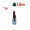 1 Pc Torx Screwdriver Bit 1/4 Inch Drive Socket Ratchet Socket Wrench Adapter Hand Tools T8 /T10 T15 T20 T25 T27 T30 /T40