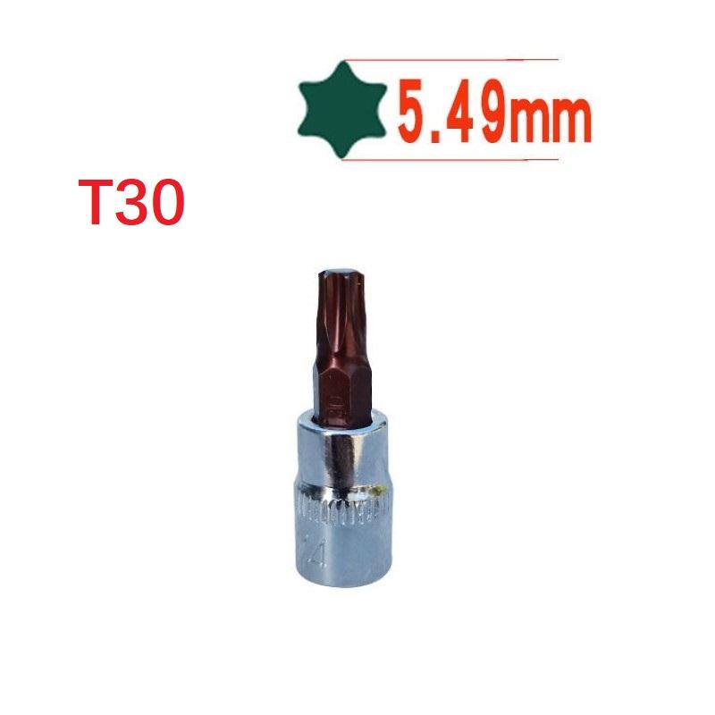 1 Pc Torx Screwdriver Bit 1/4 Inch Drive Socket Ratchet Socket Wrench Adapter Hand Tools T8 /T10 T15 T20 T25 T27 T30 /T40