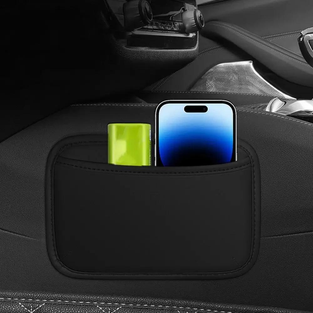 Paste Arbitrarily Car Organizer Mesh Bag Car Storage Pocket Organizer Bag Seat Back Side Door Stowing Tidying Box For Phone Key
