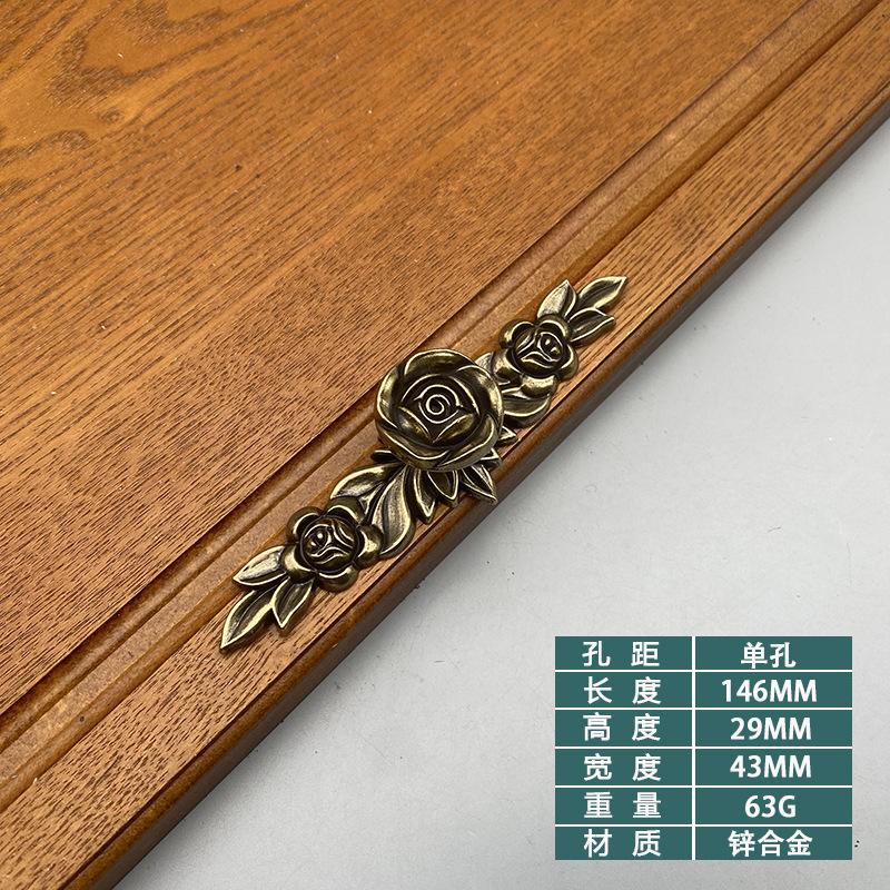 Rose Decorative Cabinet Knobs Floral Knob Cupboard Door Knobs Ivory White Drawer Pulls Cabinet Handle Knobs for Dresser Cabinet