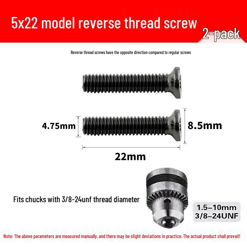 

Rossi Rechargeable Drill Adapter for Phillips Reverse Thread Screw Chuck