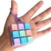 9-Keys Fidget Keyboard Keychain Stress Anxiety Relief Keyboard Clicker Keychain Portable