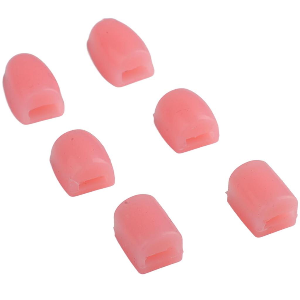 6Pcs Saxophone Key Risers Silicone Comfortable Cushioning Saxophone Finger Pad Sax Thumb Pad