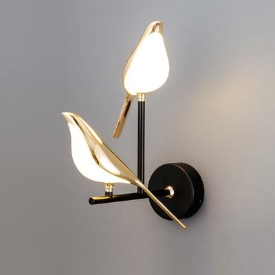 Simple Modern LED Wall Lamps Living Room Bedroom Aluminum Alloy Magpie Bird Wall Lights Home Indoor Decor Lighting Bedside Lamps