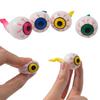 2Pcs Halloween Eyeball Squeeze Toy with Tail Soft TPR Stress Relief Ball Gag Prank Fidget for Kids Adults