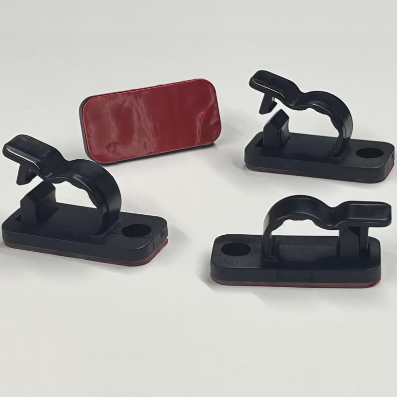 Punch-Free Adhesive Cable Management Clip Nylon R-Type XK24-01