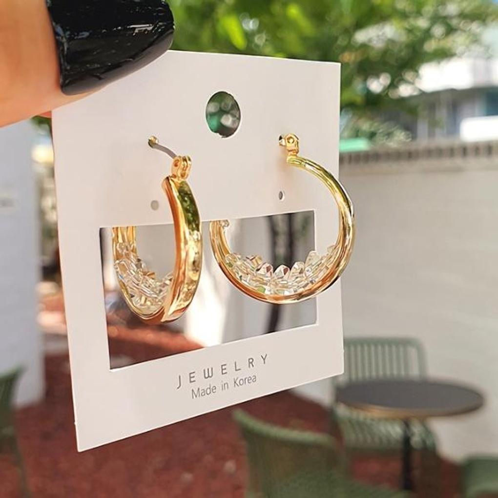 Women's Pacific Ring (Sparkling Beach Earrings)