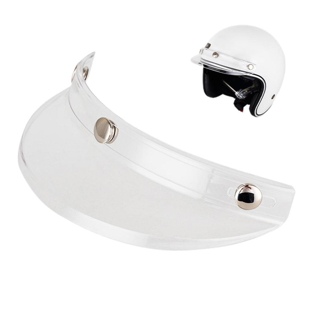 Motorcycle Face Shield, Motorcycle Sun Visor - 3 Clip Design Helmet Sun Visor, Retro