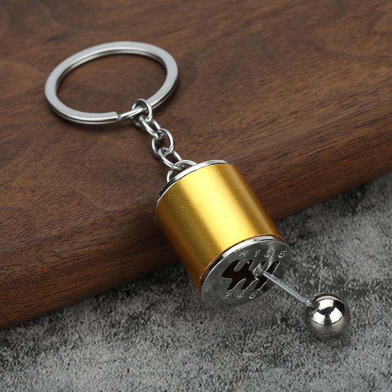 Mini Turbo Turbocharger 6 Speed Gearbox Gear head Keychain for Car Key Chains Creative Accessories Gifts