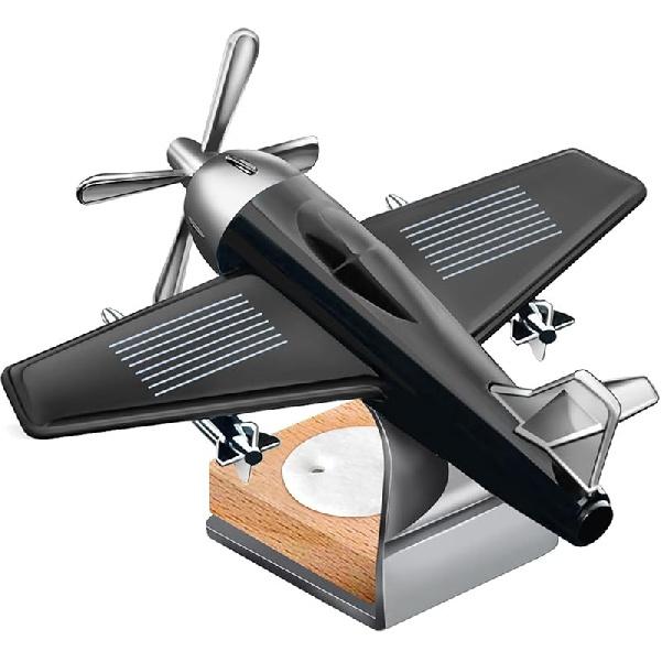 Solar Cessna Aircraft With Unique Fragrance Car Air Fresheners Ornaments Solar Energy Rotate Helicopter Aromatherapy Decor for Car Office Home