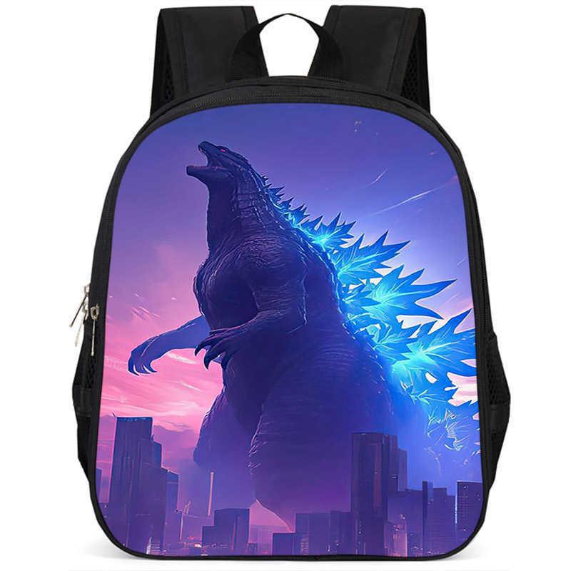 Stilingas Godzilla 15 colių didelės talpos lengvas mokyklos kuprinė vaikams