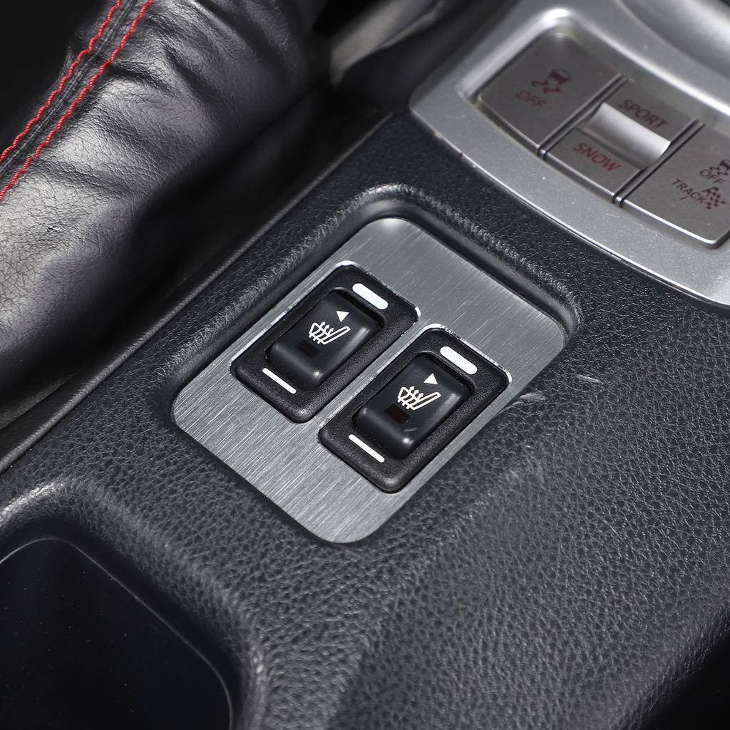 Aluminum Alloy Car Trunk Switch Seat Heating Button Frame Decoration Sticker For Toyota 86/Subaru BRZ 2016-2020 Car Accessories