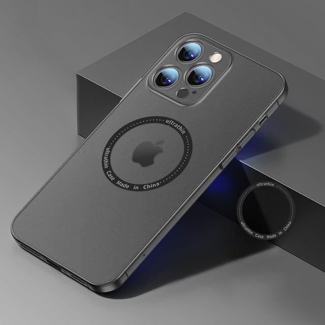 

Ультратонкий матовый прозрачный чехол для Magsafe, магнитный чехол с беспроводной зарядкой для Iphone 14 13 12 Pro Plus Max, противоударный охлаждающий чехол для ПК For iPhone 13