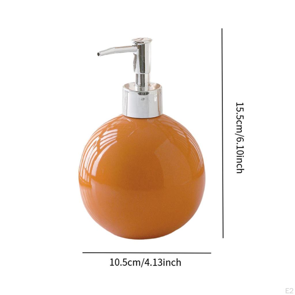 Handseifenspender mit Pumpe, Keramik-Flüssigkeitsbehälter, modern, tragbar, 550 ml, nachfüllbar, Emulsion