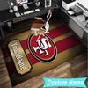 Custom Name Rug San Francisco Football Area Rug Suitable for Indoor And Outdoor,Carpets for Homes, Offices,Living Rooms,Home Decor,Christmas Gift