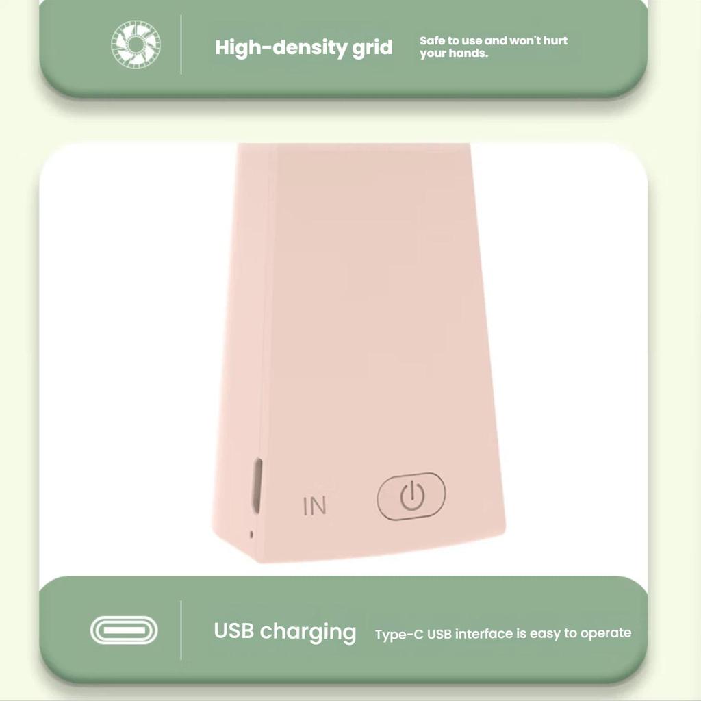 M&G Mini Fan, Desktop Handheld Mini Fan, Portable USB Fan, Summer Quiet Fan Home Office Use, Pink