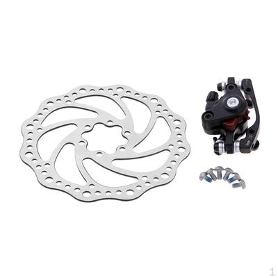 Bike Disc Brake Rotor Mechanical Caliper 160mm Cable Set - Rear