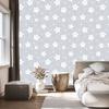 Smiling White Stars Wallpaper for Living Room and Bedroom 50x1000