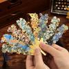 1pc Van Gogh Inspired Golden Hollow Metal Bookmark Artistic Oil Painting Design with Tassel, 8 Unique Window Shapes for Book Lovers