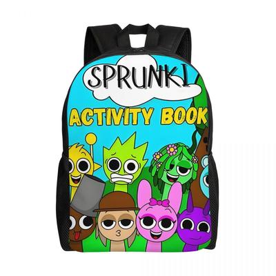 Custom 3D Printing Sprunkis Backpack for Boys Girls College School Travel Bags Women Men Bookbag Fits 15 Inch Laptop