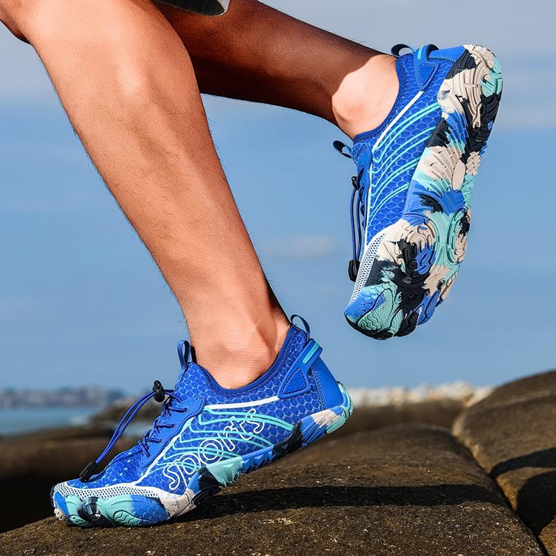 Nový Design Módní Růžové Dámské Vodní Tenisky Unisex Letní Boty do Vody Velikost 35-47 Protiskluzové Boty s Pěti Prsty Bosé Hombre