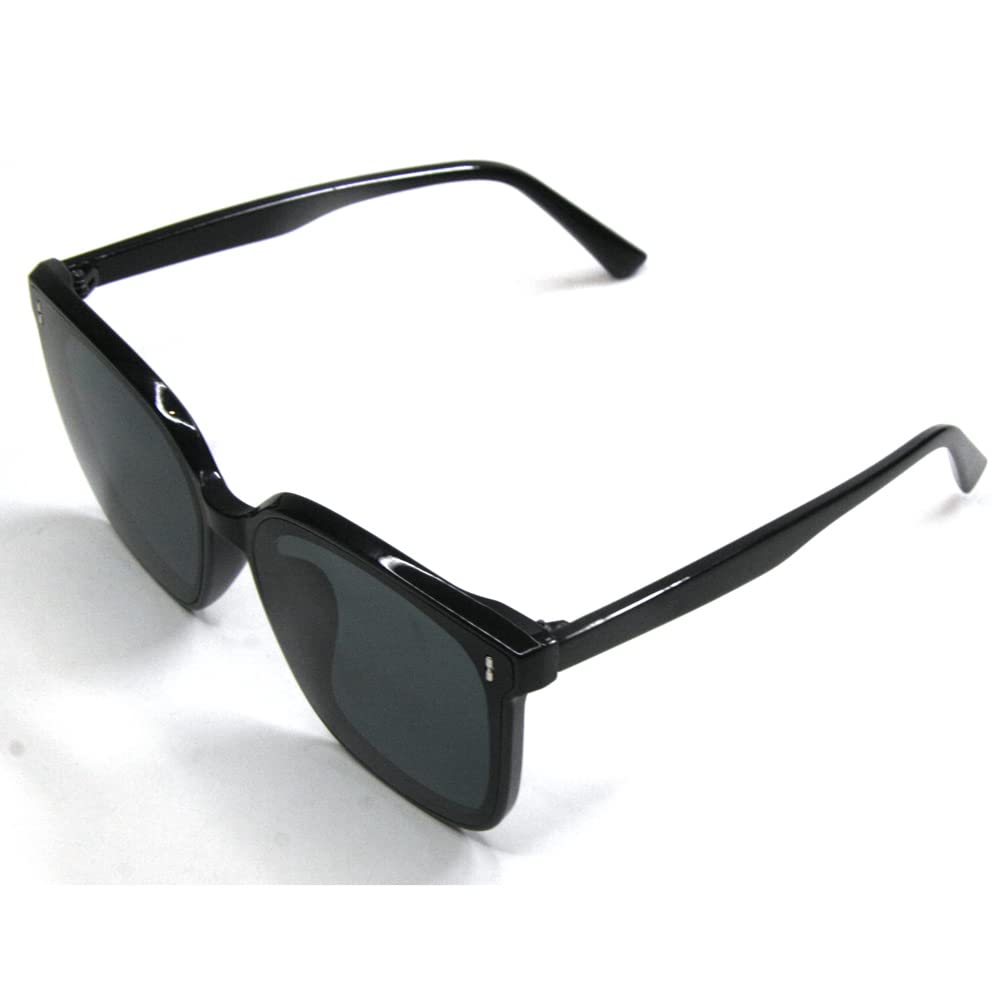 [meSmart] AROSA Sunglasses for Men and Women, Wellington Style, Black Rim, Large Size, Suitable for Driving, Lightweight, UV400 UV Protection,