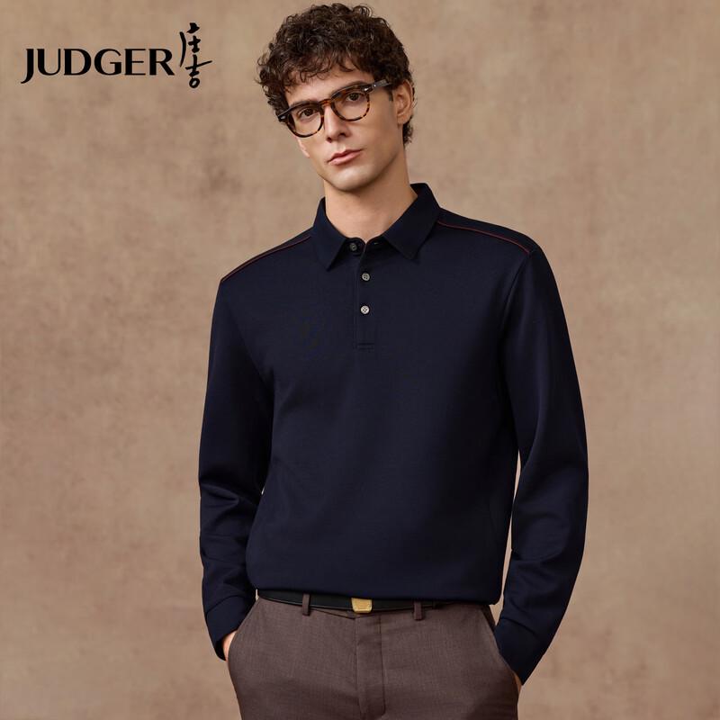 Judger Men s Wool Blend Long-Sleeve Polo Shirt L