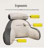 Ice Bean Soft Headboard Cushion: Protective Lumbar Support and Reading Pillow for Pregnant Women, Sofas, Beds, and Dorms.