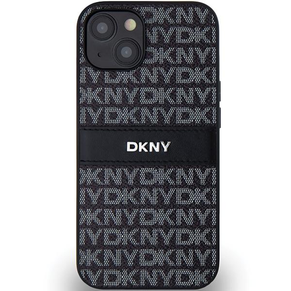 Dkny Dkhcp15Mprthslk Iphone 15 Plus /14 Plus 6.7 Czarny/Black Hardcase Leather Mono Stripe & Metal Logo