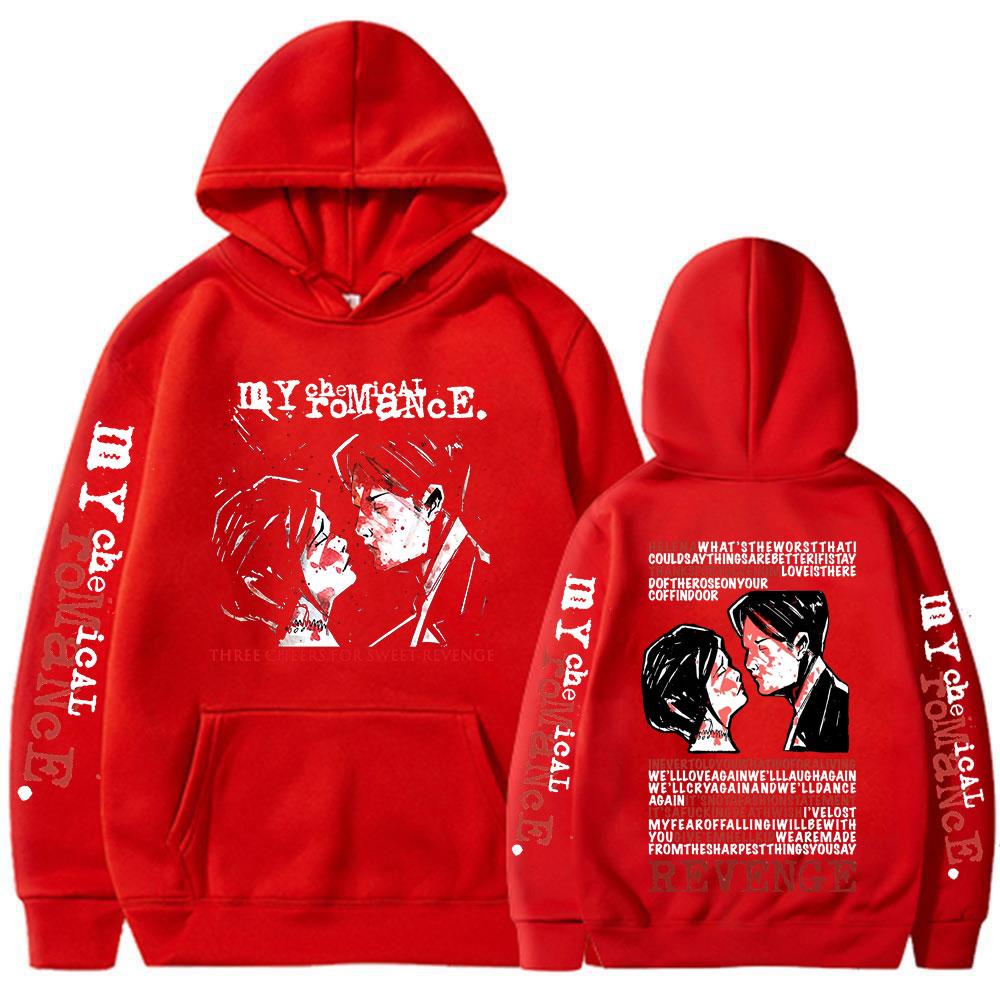 Худи панк-группы My Chemical Romance Худи Three Cheers for Sweet Revenge Мужская и женская одежда Оверсайз Пуловеры S