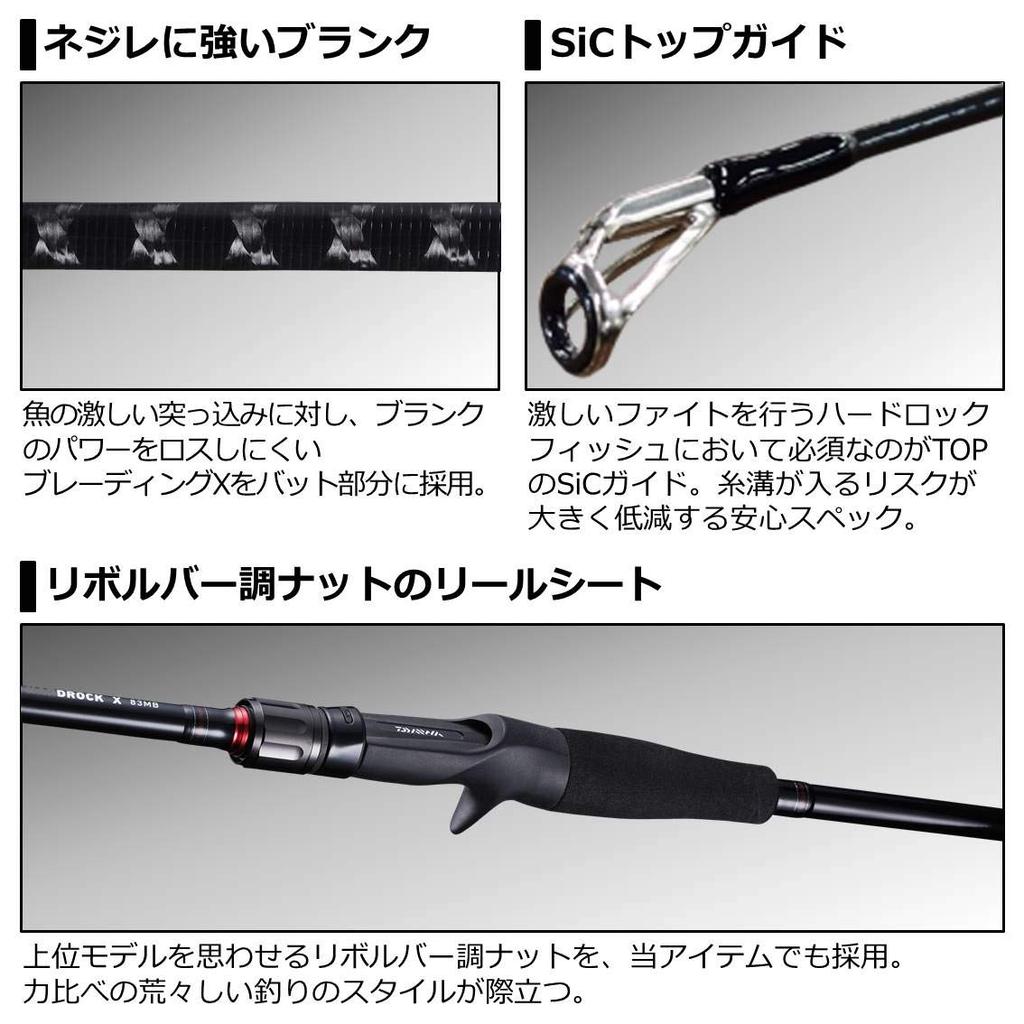 Daiwa Rockfish Rod HARDROCK X 86MHB Fishing Rod