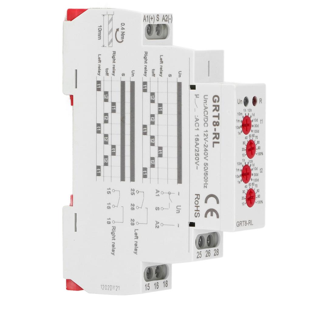 Alternativer Zirkulationstyp Zeitrelais AC DC12V?240V Zeitrelais 0,1s bis 10 Tage LED-Anzeige