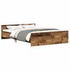 VidaXL Cadre de lit sans matelas vieux bois 135x190cm bois ingénierie, meuble de chambre, sommier,, lit, lit double 3328787