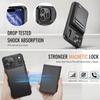 Magnetic 2 in 1 Detachable for iPhone 17 16 Pro Max 16 Plus Wallet Case with Card Holder, Magnetic Flip Kickstand Credit Slots