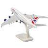 Scale British Airways A380 Airplane Model Alloy Model Diecast Plane High Simulation Model for Collection 1/400