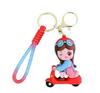 Foil Design Resin Keychain Resin Alphabet Initial Letter Keychain for Unisex Pack of 1