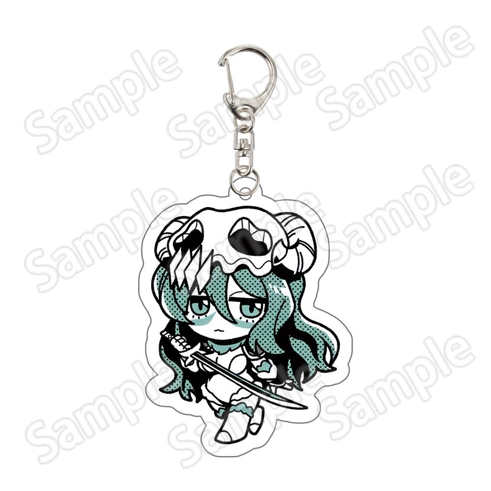 

Bleach Anime Acrylic Keychain Double Sided Print Byakuya Kuchiki Kenpachi Zaraki Cartoon Pendant Cosplay Gift 6 cm