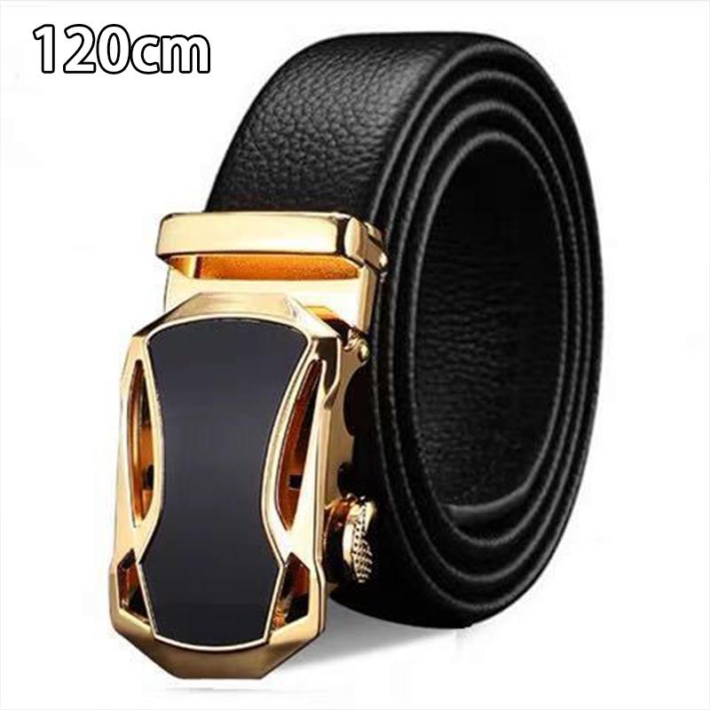 

Men S Belt With Automatic Buckle Pu Leather Strap Business Casual Versatile Belt A7