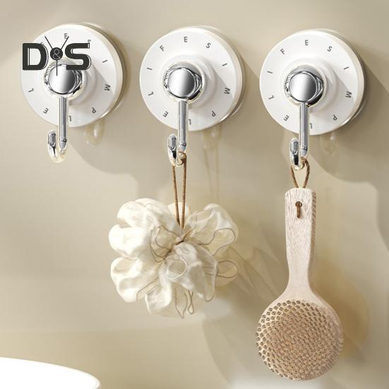 3-teilige Saugnapfhaken, robuste, schwingende Magnethaken, starke Tragfähigkeit, einfach zu installieren, für Küche und Bad