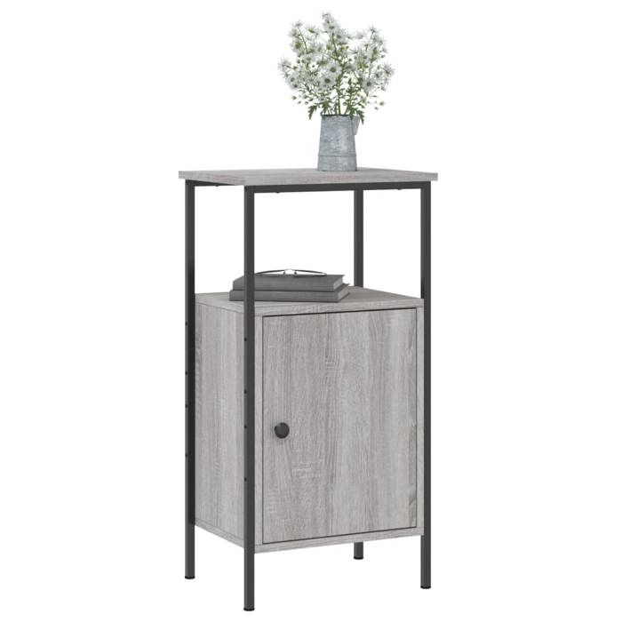 VidaXL Table de chevet sonoma gris 41x31x80 cm bois d'ingénierie 825929