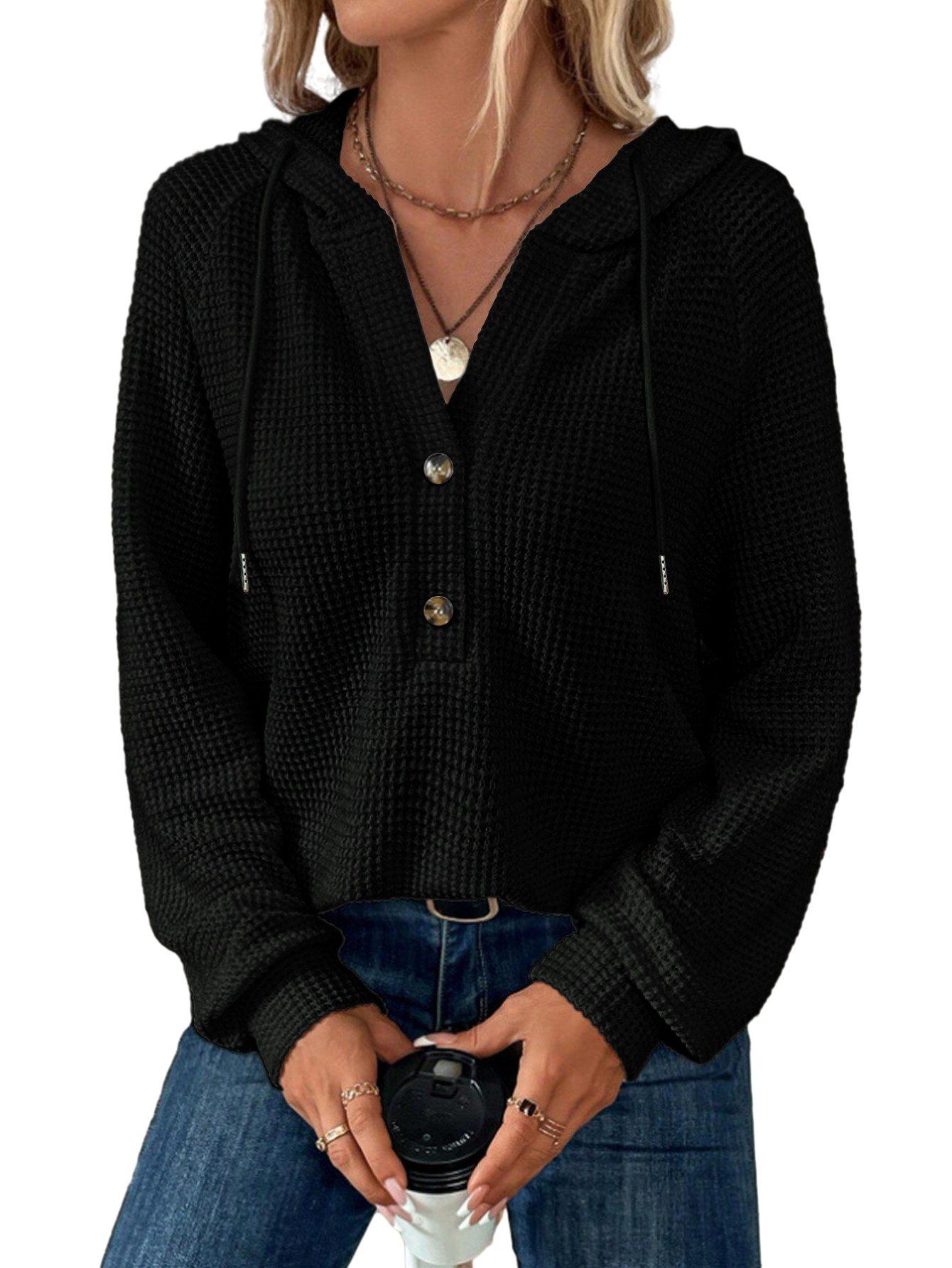 Women s Knitted Zipper Neck Hooded Sweatshirt M 1800₽